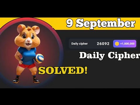 Hamster Kombat Daily CIPHER 9 September