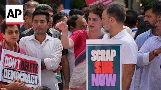 YouTube video thumbnail:  India Opposition Parties Demand Election Chief's Resignation Over Voter List Changes