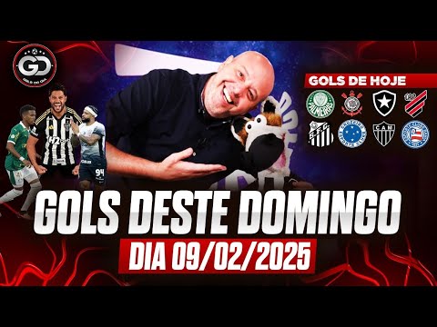 ⚽️ TODOS OS GOLS DESTE DOMINGO 09/02/2025 GOLS DOS ESTADUAIS, GOLS DE HOJE, GOLS DO DIA (COMPLETO)