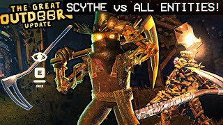 Using SCYTHE on ALL ENTITIES in OUTDOORS! (Secret Ending) | DOORS: The Great Outdoors [Showcase]
