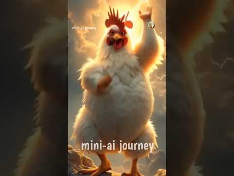 Funny murgi dance short🐓😆 #chicken #funny #rooster #ai