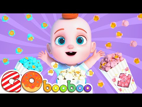 This Is Popcorn Song 🍿 | Rainbow Popcorn | GoBooBoo Kids Songs & Nursery Rhymes