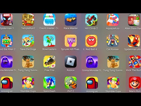Grimace Monster Scary Survival,Mario Run,Aquapark.io,Race Master,Sonic Dash,Count Master,Temple Run