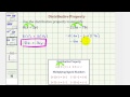 Distributive Property and Simplification