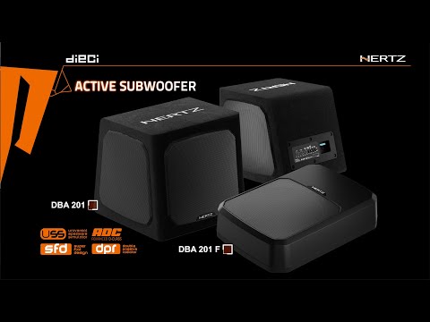 Video over DBA 201 F | Compacte Underseat Subwoofer | 220 Watt RMS | met Basregelunit