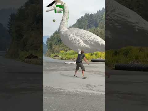 Playing football to unblock the white swan statue 🤯 3D Special Effects | 3D Animation #shorts #vfxhd