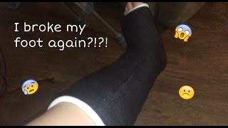 I BROKE MY FOOT, AGAIN?! || Nikki
