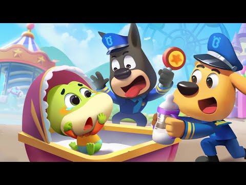 เมื่อคุณตำรวจต้องดูแลเด็กทารก | อุปกรณ์ดับเพลิง | การ์ตูนเด็ก | เบบี้บัส | Kids Cartoon | BabyBus