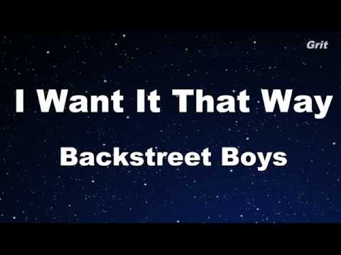 I Want It That Way – Backstreet Boys Karaoke【With Guide Melody】