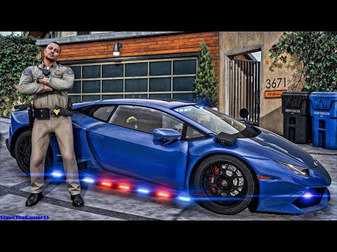 GTA 5 MODS Supercars Patrol|| HURACAN GTA 5 Mod| 4K