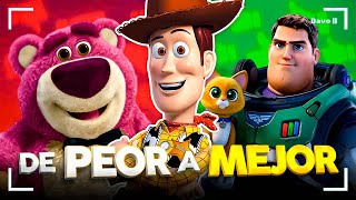 TODA la SAGA de Toy Story: De PEOR a MEJOR
