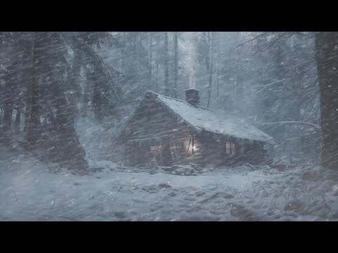 Arctic Ambiance & Snowstorm White Noise | Icy Howling Wind for Relaxing Sleep | Winter Blizzard