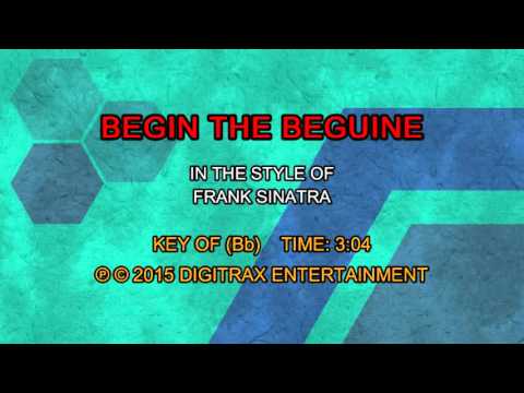 Frank Sinatra – Begin The Beguine (Backing Track)