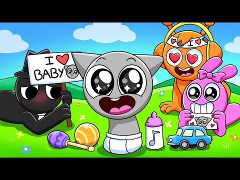 Incredibox Sprunki - BABY GRAY GETS A FAN CLUB?! | Cartoon Animation