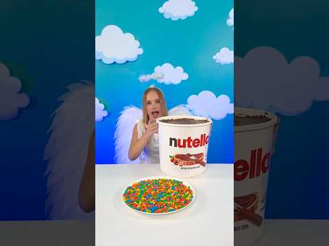 Angel vs Demon! 😇😈 Mega Nutella Alert!!