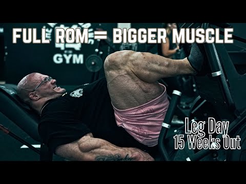 Why Full ROM | Full Leg Day | Quads Hams | 15 Weeks Out from the Mr Olympia | Nick Walker |