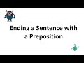 Ending Sentences with Prepositions