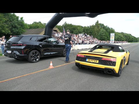 Audi R8 V10 Spyder vs BMW XM