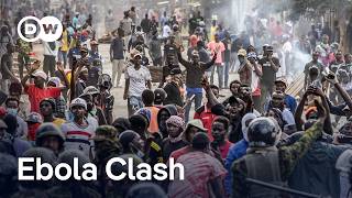 YouTube video thumbnail: Kenya Protests Turn Violent Over Ebola Site for US Citizens