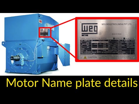 Motor Name Plate All 48 Detail's Fully Explained in Hindi | How to Read  Induction Motor Name plate