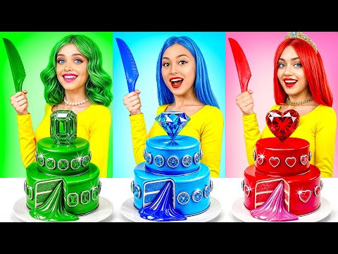 Desafío de comida: Ricos vs. Pobres vs. Gigantes | Trucos de comida divertidos de RATATA POWER