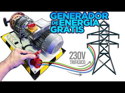 ELECTRICIDAD GRATIS 230V-10KW con un Alternador y un Motor Electrico