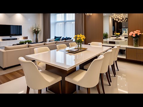 100 Stylish Modern Dining Room Design Ideas 2025 | New Wooden Dining Tables & Home Interior Trends