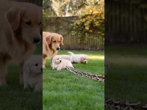 #Animal World #Dog #Protection #Mother's Love