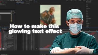 How to make this glowing text effect？#movie #edit #film #ae