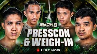 AMMARUL VS JEKA SARAGIH ! WEIGH IN & PRESS CONFERENCE BYON COMBAT SHOWBIZ 8!