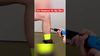 Air Hammer vs My Shin (Bad Idea…) #shorts #funny #entertainment