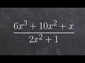 Dividing Polynomials with Long Division Techniques