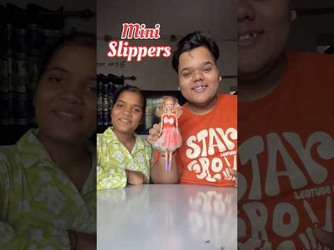 My Sister Vs Me : Who will make the best Mini Slippers #shorts
