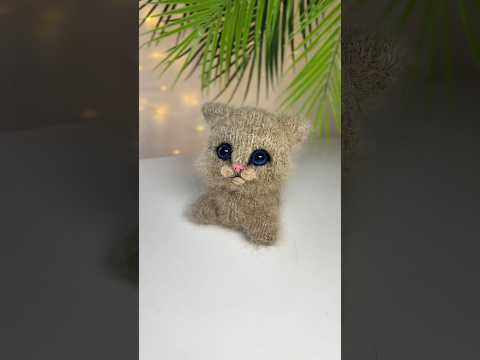 🐱💖Baby Kitten With Blue Eyes 🥺💙#diy #cat #babyanimals #easycrafts #pets