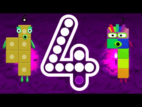 Numberblocks Learning Academy #232 - Numberblocks 4 7 3 2 1 - Numberblocks Magic Run - Numberblocks