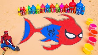 Cá Mập Spiderman Siêu Khổng Lồ Từ Những Màu Sắc Thần Kỳ 🧪🦈