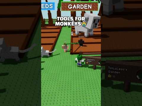 Tools for monkeys😭.. #roblox #growagarden