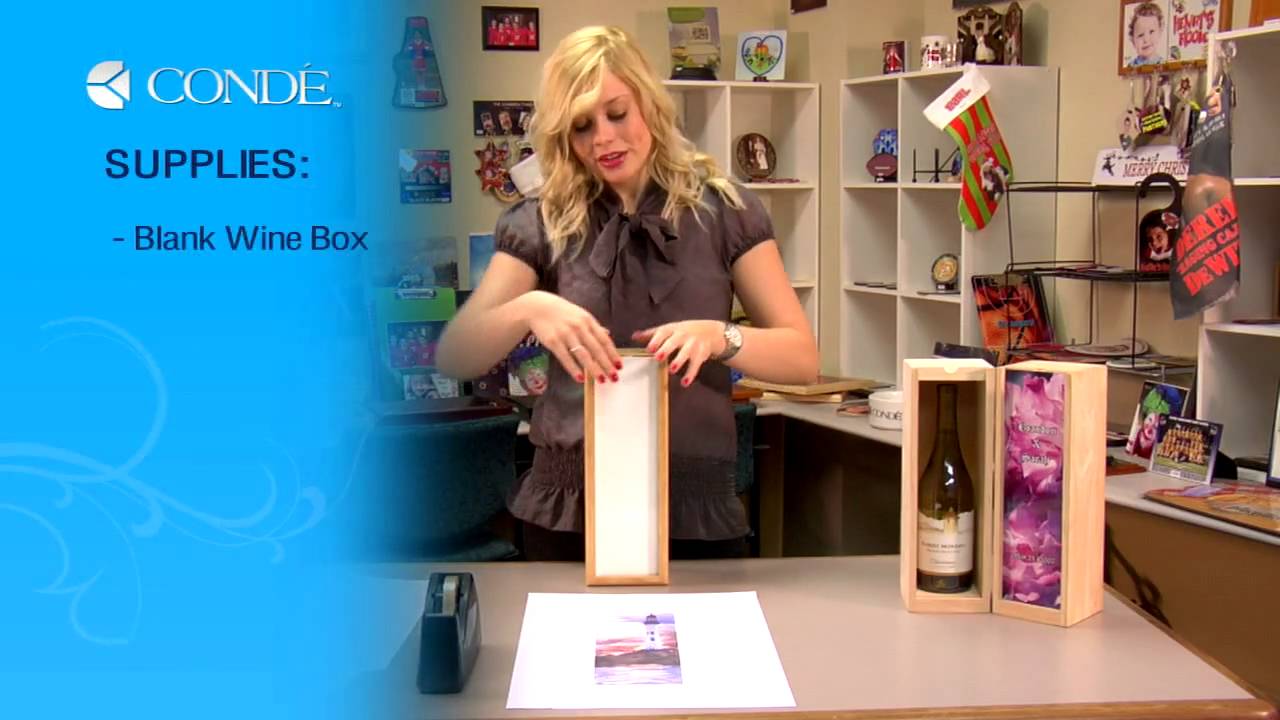 Click to watch the Adding Images to Wood Wine Boxes with Dye Sublimation video