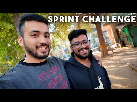 I challenged my friend for 100m race