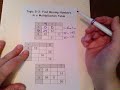 Finding Missing Numbers in a Multiplication Table