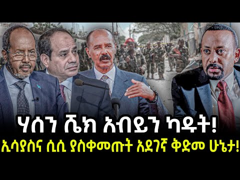 Ethiopia - ሃሰን ሼክ አብይን ካዱት! ኢሳያስና ሲሲ ያስቀመጡት አደገኛ ቅድመ ሁኔታ!