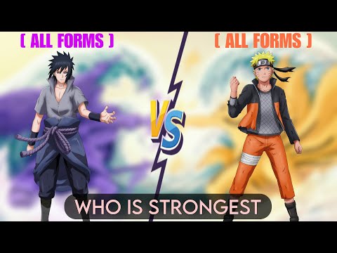 Naruto vs Sasuke all forms | who is strongest #anime #whoisstrongest #naruto