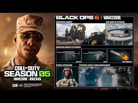 TEMPORADA 5: NUEVAS ARMAS, MAPAS y FILTRACIONES (BO6 WARZONE)