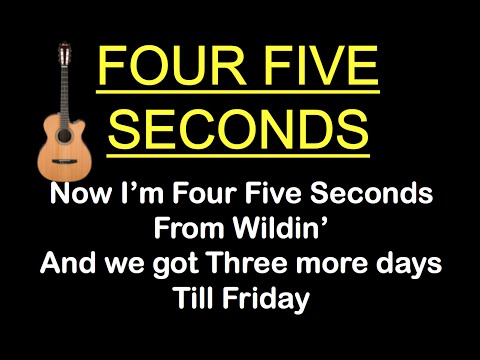 “FOUR FIVE SECONDS” KARAOKE LYRICS – Rihanna, Kanye West, Paul McCartney (Guitar Karaoke)