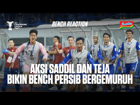 Gemuruh Bench PERSIB Melihat Gol Saddil dan Aksi Teja |Bench Reactions vs Lion City Sailors| #ACLTwo