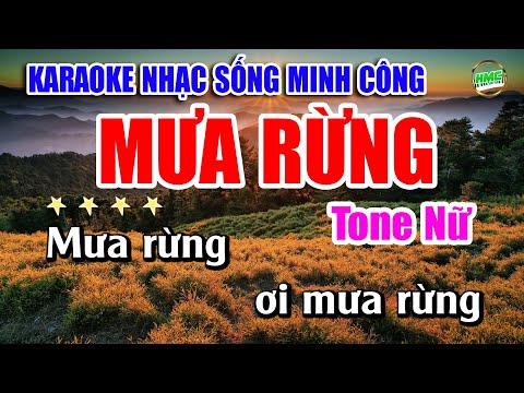 Karaoke Nhạc Sống Tone Nữ Dễ Hát | Chọn Lọc Nhạc Trữ Tình BOLERO – MƯA RỪNG