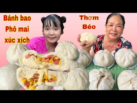 Lần đầu Huỳnh Như Vlogs làm bánh bao xúc xích phô mai kéo sợi ăn cùng mẹ và cái kết NTN