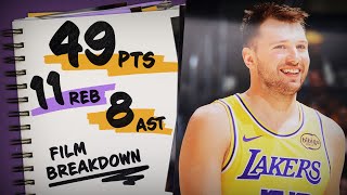 How Luka Dončić Picked the Wolves Defense Apart (49 PTS, 11 REB, 8 AST) | Film Breakdown