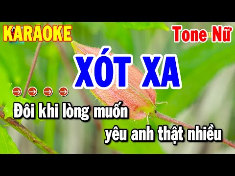 Karaoke Xót Xa Tone Nữ ( Bm ) Nhạc Sống Beat Dễ Hát 2025 | Thanh Hải