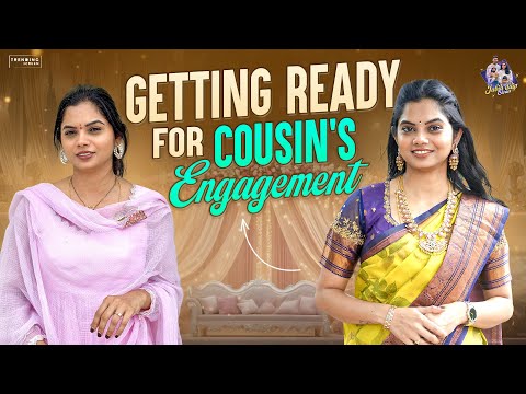 Getting Ready for Cousin's Engagement || Outfit & Jewelry || TeluguVlogs